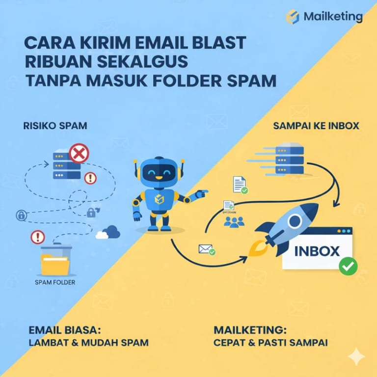 Cara Kirim Email Blast Ribuan Sekaligus Tanpa Masuk Folder Spam
