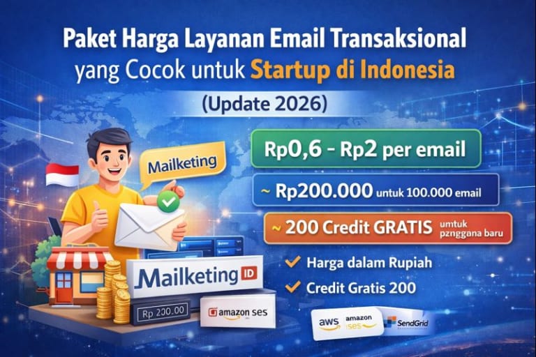 Paket Harga Layanan Email Transaksional yang Cocok untuk Startup di Indonesia