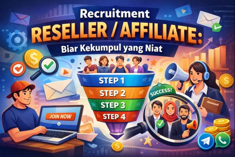 Recruitment Reseller / Affiliate: Coba Cara Ini Biar Kekumpul yang Niat