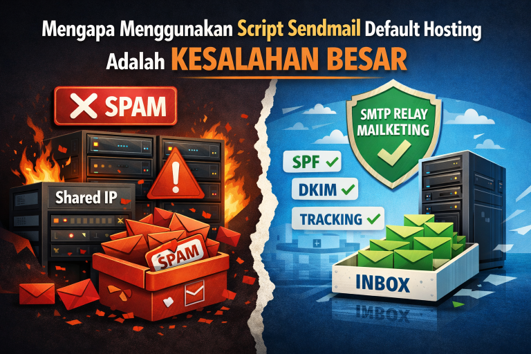 Bahaya Menggunakan Sendmail Default Hosting untuk Email Bisnis
