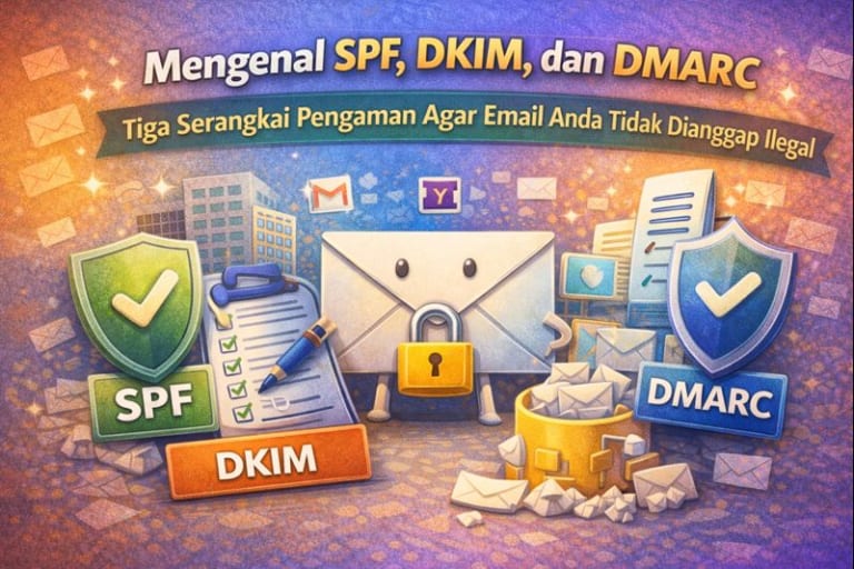Mengenal SPF, DKIM, dan DMARC: Pengaman Email Wajib