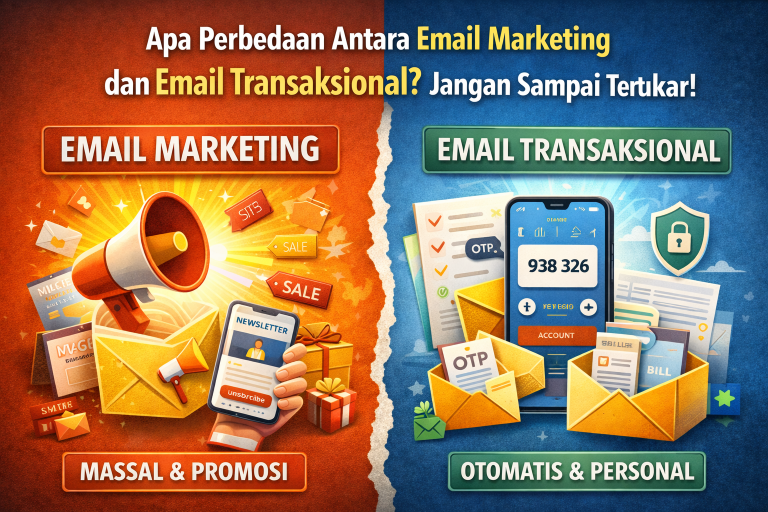 Perbedaan Email Marketing dan Email Transaksional untuk Bisnis