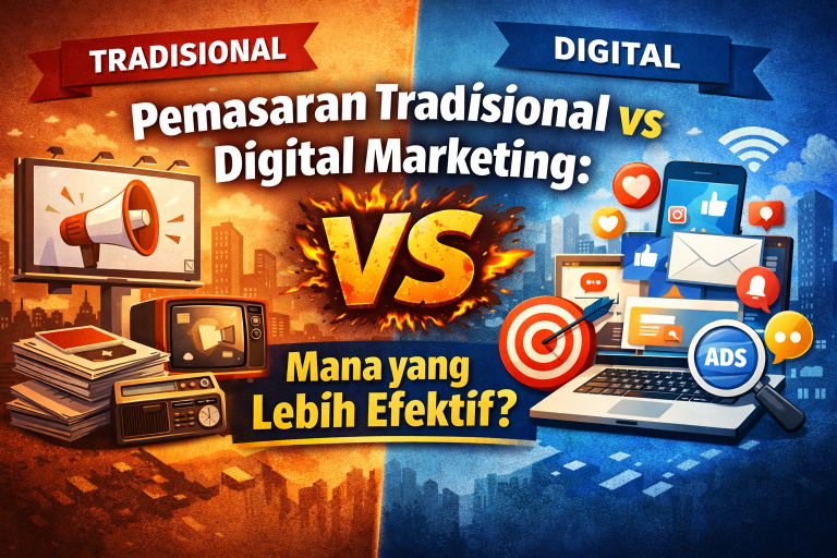 Perbedaan Pemasaran Tradisional vs Digital Marketing