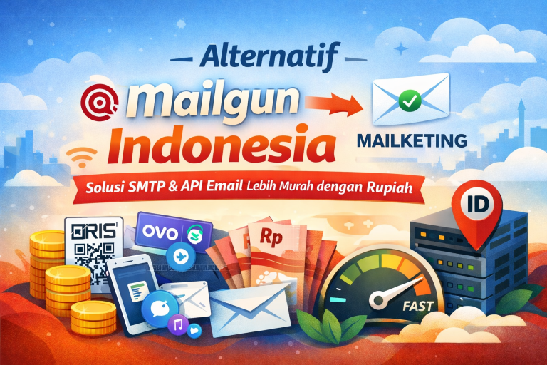 Alternatif Mailgun Indonesia dengan SMTP & API Rupiah