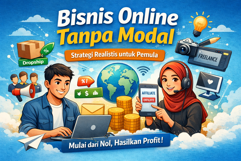 Bisnis Online Tanpa Modal: Strategi Realistis untuk Pemula
