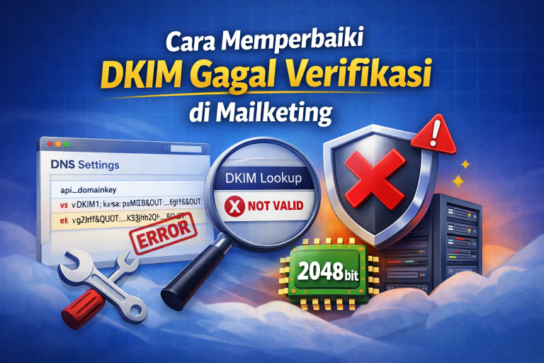 Cara Memperbaiki DKIM Gagal Verifikasi di Mailketing