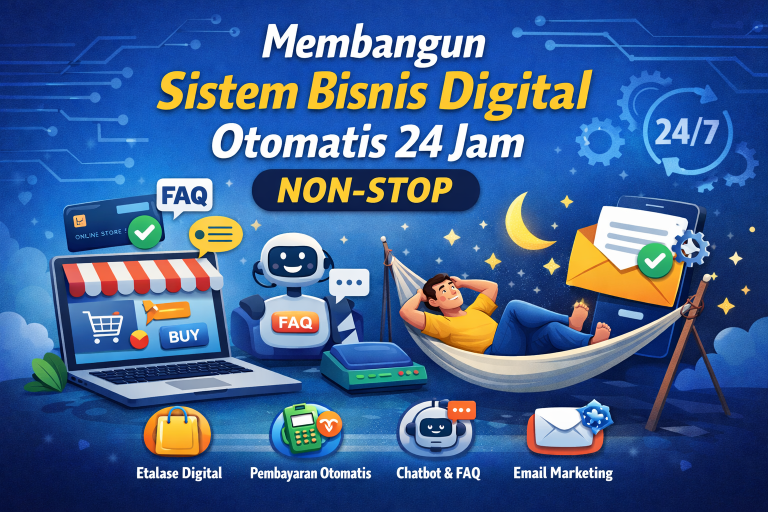 Membangun Sistem Bisnis Digital Otomatis 24 Jam Non-Stop