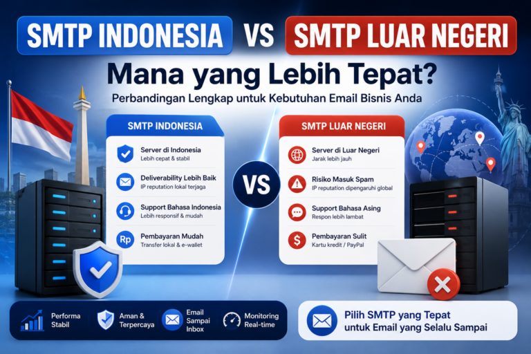 SMTP Indonesia vs SMTP Luar Negeri, Mana yang Lebih Tepat untuk Bisnis Anda?