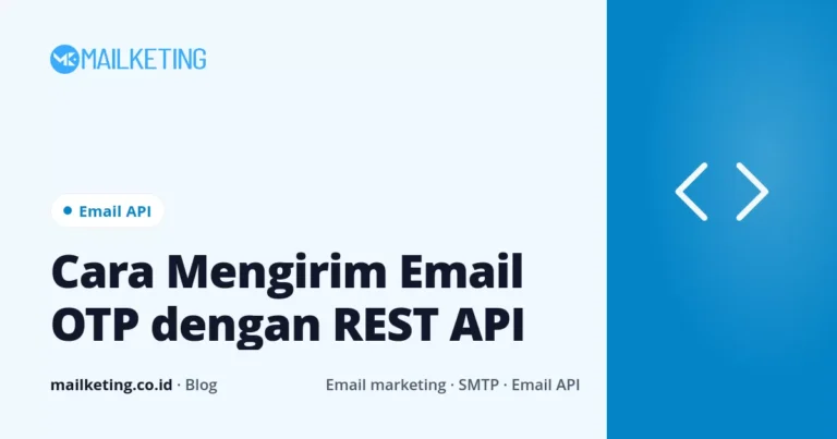 Cara Mengirim Email OTP dengan REST API