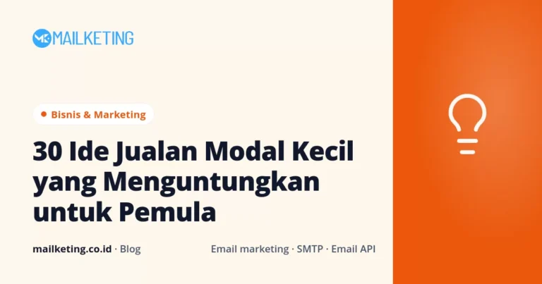 30 Ide Jualan Modal Kecil yang Menguntungkan untuk Pemula