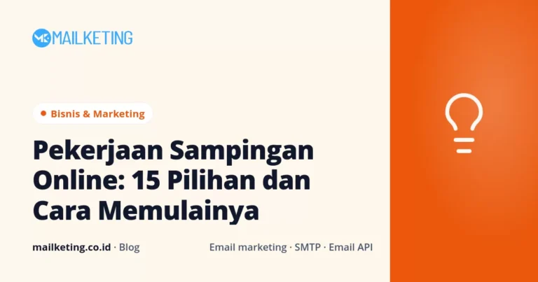 Pekerjaan Sampingan Online: 15 Pilihan dan Cara Memulainya