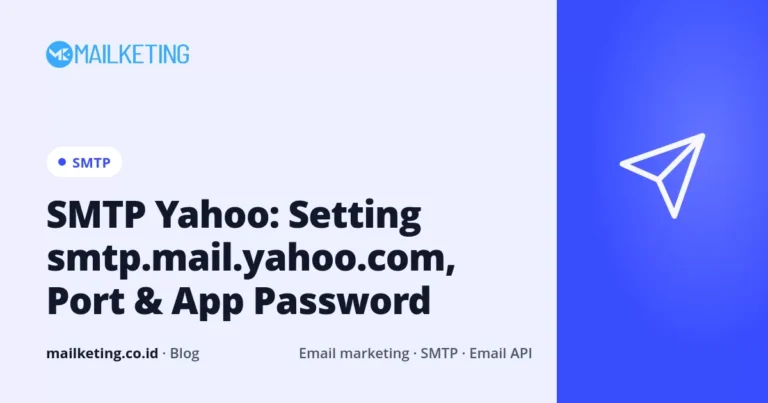 SMTP Yahoo: Setting smtp.mail.yahoo.com, Port & App Password